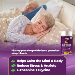 Pro Sleep Gummies for Adults Magnesium, L-Theanine, 5 HTP, Valerian Root, Passionflower Extract, Glycine, Chewable Sleep Supplement |Sleep Aid| |Calm Mood| Vegan 120 Gummies |Berries Flavour| (2)