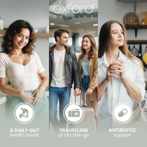 Advanced Probiotics for Gut Health | Expert Formulated Acidophilus Probiotic Gut Health Supplements, Bloating Relief | 60 Specialised Capsules with Bacterial Cultures, 150 Billion Cfu/G | Made in UK