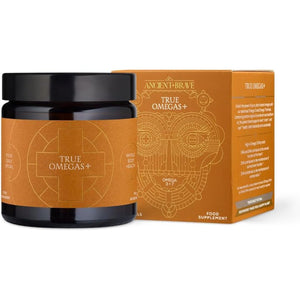 Ancient + Brave True Omegas+ 60 Capsules - Vegan Omega-3 Omega-7 - Sustainable Nutrition Supplement – Plant Based Essential Fatty Acids for Vision Brain and Heart Health