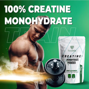 Pure Creatine Monohydrate Powder 300 Grams Unflavoured Micronised, 100 Servings, 3.3 + Months Pre Workout or Post Recovery Powder Muscle Growth Supplements Gym for Men & Women Vegan Scoop Included