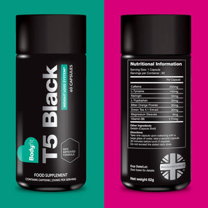 Bodyfit T5 Fat Burner: Diet Pills That Work Fast for Women and Men - Healthy Weight Management - 60 Capsules