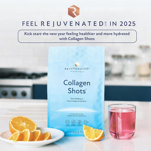 Rejuvenated Collagen Shots - 10,000 Mg Marine Collagen Supplement Drink with Antioxidants, Vitamins & Hyaluronic Acid (30 Servings)