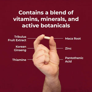 Health & Him Desire Supplements for Men - 60 Capsules - Supplements for Men with Maca Root & Korean Ginseng - Vegan, Gluten-Free