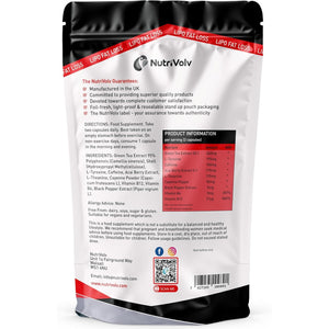 Nutrivolv Lipo Fat Loss Capsules | 60 Capsules | Maximum Strength Weight Loss Pills That Work Fast | Keto Shred Fat Burning Pills | Contains Cayenne, Green Tea, Acai Berry & Caffeine | Thermo Fat Burn