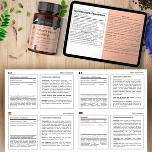 Bilberry Extract 10,000Mg X 180 Tablets - 6 Months Supply - 10 X More Anthocyanidins