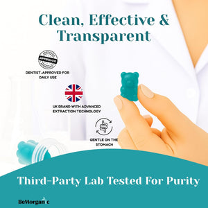 Bemorganic Premium Creatine Gummies - 5000Mg Creatine Monohydrate with Bcaas - Muscle Recovery & Performance Support - Sugar-Free - 60 Count