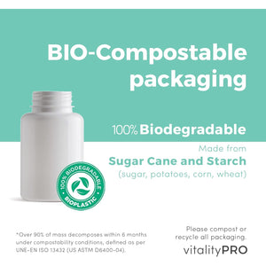 Vp Vitality Pro Luteolin 100Mg X 90 Capsules - Third Party Tested - Senolytic Luteolin Supplement - Vitality Pro