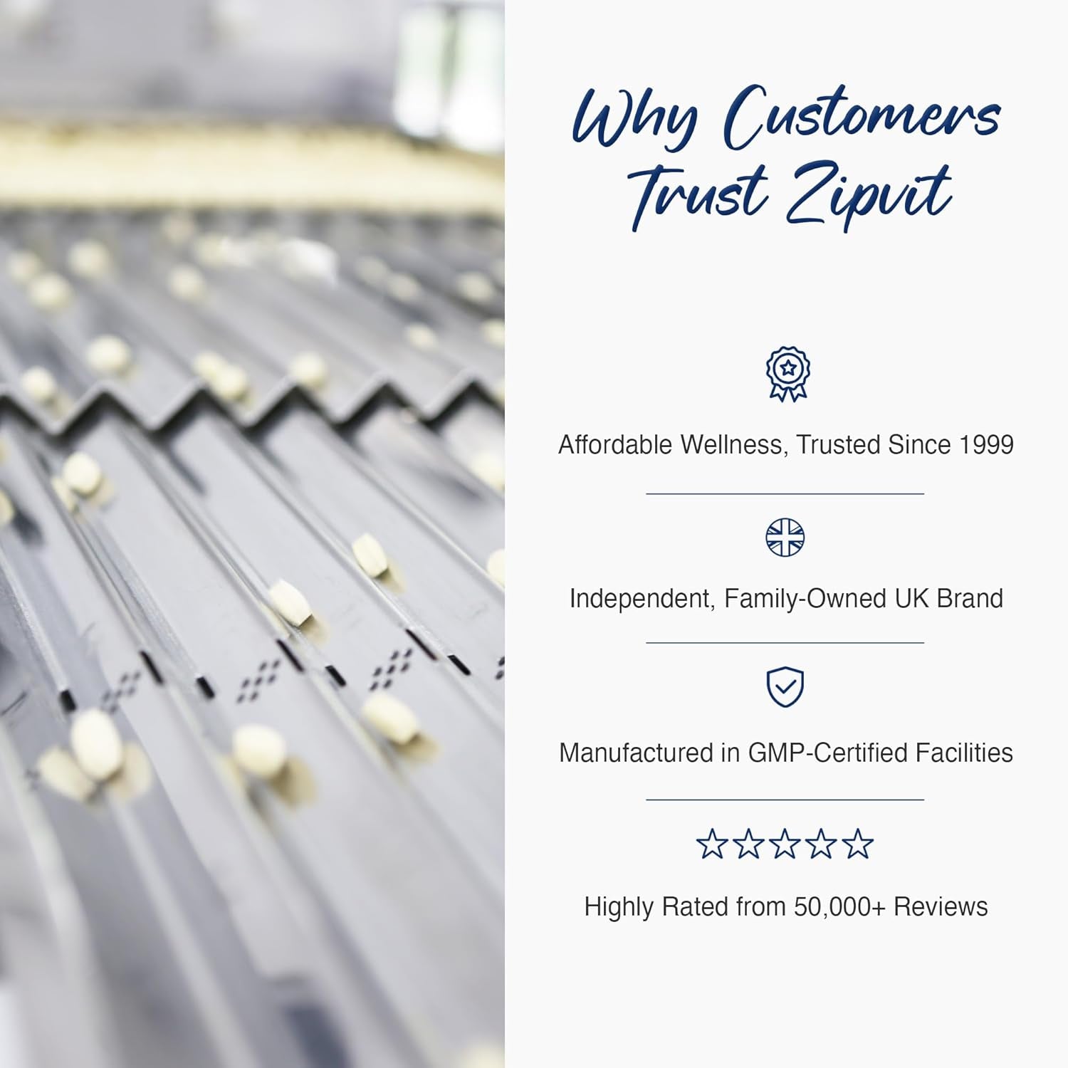 Zipvit Iron Tablets High Strength with Vitamin C, B12 & Folic Acid, 180 Vegan Energy Tablets, Iron Supplements for Women & Men for Energy & Absorption