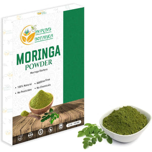 Herbs Botanica Moringa Leaf Powder Organic Leaves Oleifera Pure Premium Indian Powder Natural Fresh Morning Drink Vitamins and Immune Vitamin Superfoods 5.3Oz Pack