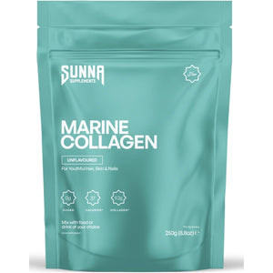 SUNNA SUPPLEMENTS Marine Collagen Powder - Pure Hydrolysed Fish Peptides (Type 1 Collagen) - High Strength for Skin, Hair, Nails, and Joints - Non-Gmo & Gluten Free | Unflavoured