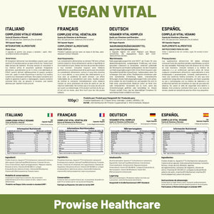 Vegan Vital Multivitamins and Minerals | 120 Vegan Multivitamin Capsule | Calcium, Vitamin B12, Vitamin B2, Vitamin D3, Selenium, Iodine, Zinc & Iron | by Prowise Healthcare