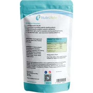 Nutrivolv Turmeric Curcumin 3200Mg with Ginger & Black Pepper for Enhanced Absorption | High Strength | Organic | Vegan 120 Tablets | Joint Support, Inflammation & Pain Relief