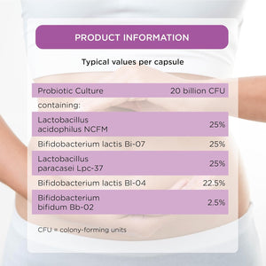 Healthspan Super20 Pro Supports a Healthy Gut (60 Capsuels) | Probiotic with 20 Billion Live Friendly Bacteria | from Five of the Best Strains | Promotes Friendly Bacteria in Your Gut | Vegan