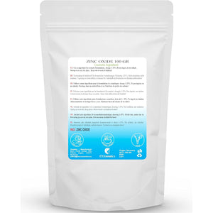Zinc Oxide Powder - 100 Gr - Cosmetic Ingredient, High Purity Material, Non-Nano
