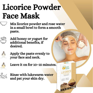 Herbs Botanica Licorice Root Powder Natural – Mulethi (Yastimadu) Powder (Glycyrrhiza Glabra) for Skin Care, Herbal Tea, Digestive Support & Wellness – 2 Oz