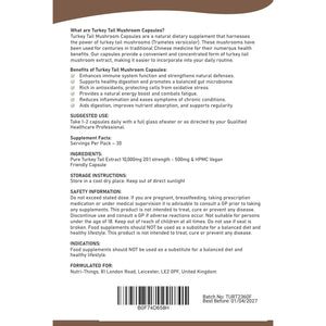 Turkey Mushroom Capsules (Pack of 60)