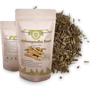 Premium Ashwagandha Root 100G – 100% Pure, Raw, Wild-Harvested, Non-Gmo, Vegan – Natural Stress Relief, Immune Support, Energy Boost - Ethically Sourced from Pristine Environments