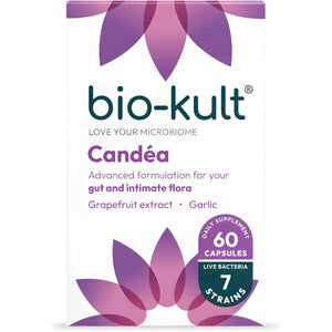 Bio-Kult Candéa | 7 Strains + Garlic & Grapefruit Extract | Intimate Flora & Yeast Balance | 60 Capsules
