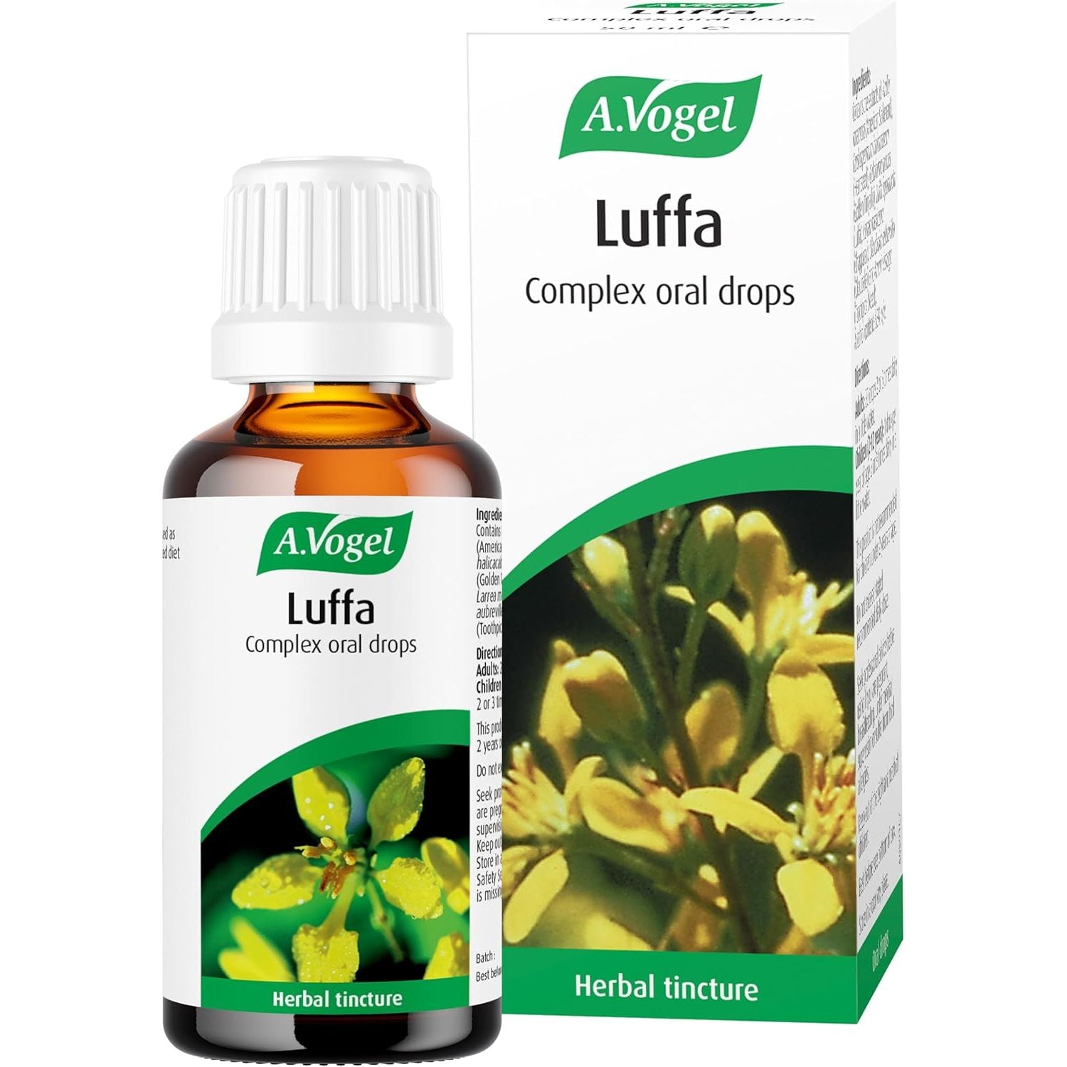 A.Vogel Luffa Complex Drops | Herb Tincture | Extract of 7 Tropical Herbs Including Luffa | Suitable for Vegans | 50Ml