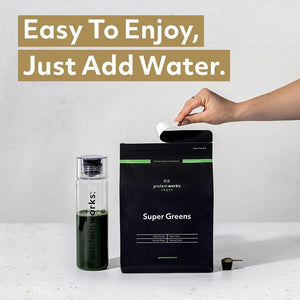 Protein Works - Super Greens Powder , Nutrient Dense Detox Shake , Supports Immune System , Vegan , 20 Shakes , Tropical Punch , 250G