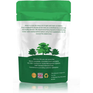ECO-VITS Organic SEA Buckthorn Oil (1000Mg) 240 CAPS Recyclable PACAKAGING. Sealed Pouch