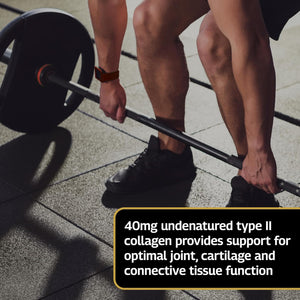 Healthspan Elite UC-II® Collagen (60 Tablets) | Contributes to Normal Collagen Formation | Supports Joint Function and Tendon & Ligament Support | Effective Daily Dose at Just 40 Mg UC-II