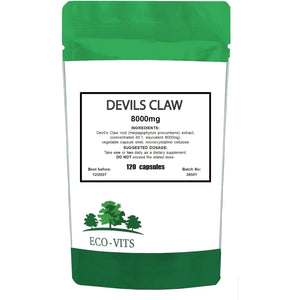 Devils Claw 8000Mg 120 Caps anti INFLAMMATORY Pain Relief