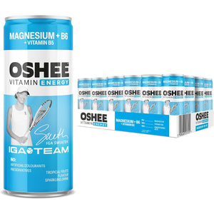 Oshee Vitamin Energy Formula with Magnesium 250Ml (Pack of 6) – Electrolyte Hydration Drink, Energy Boost & Recovery, Low Sugar, B Vitamins for Focus