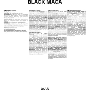 Bulk Black Maca Capsules, 4000 Mg, Peruvian Ginseng, Pack of 90, 22 Servings, Packaging May Vary