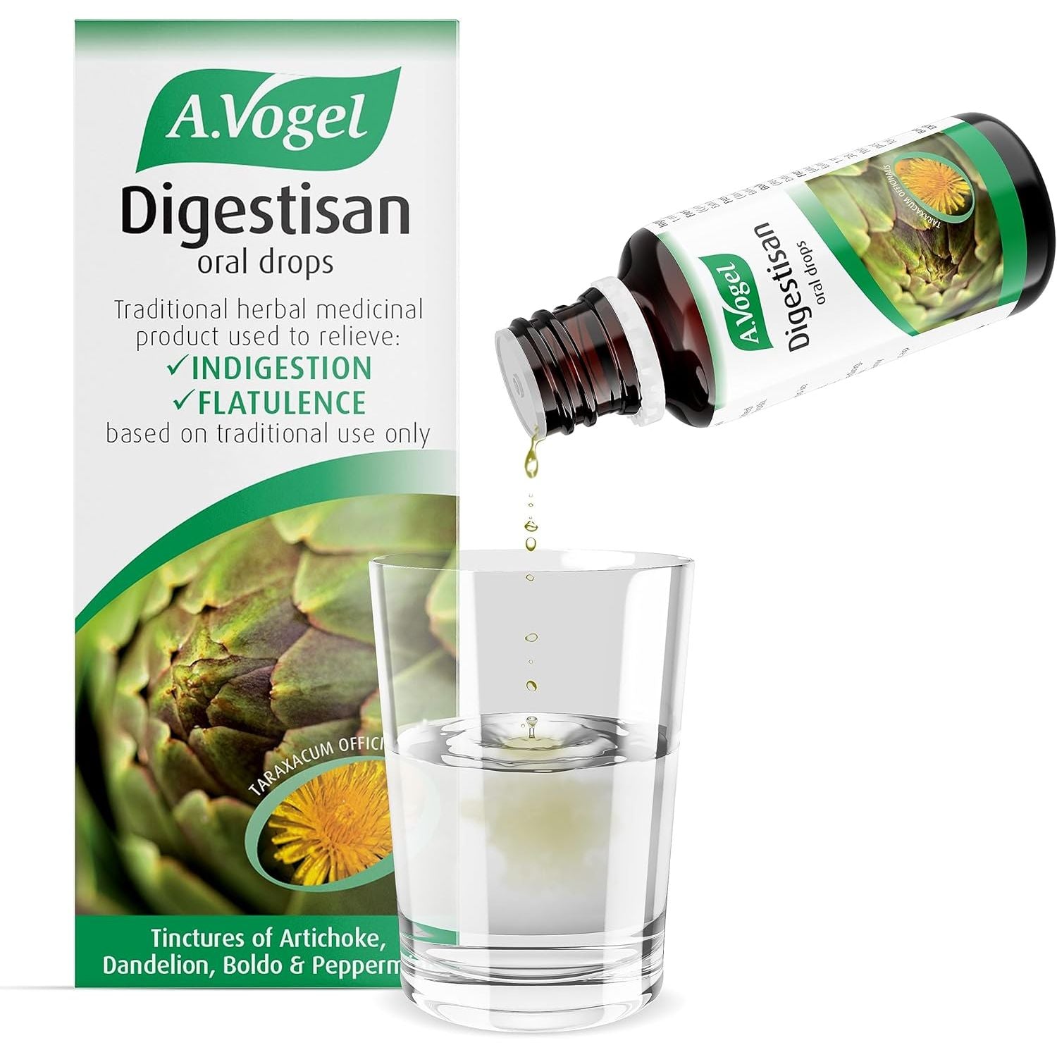 A.Vogel Digestisan Oral Drops 50Ml | Indigestion Relief | Helps with Feeling of Fullness and Flatulence | 50Ml