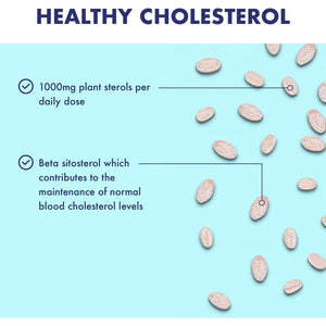 Higher Nature - Red Sterol Complex - Plant Sterols- Red Yeast Rice - Policosanol - for Normal Cholesterol Balance - Vegetarian & Vegan - 90 Tablets