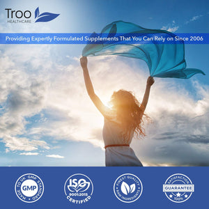 Troo Health Care Omega 3 6 9 Fish Oil 1000Mg 90 Softgel Capsules - Essential Fatty Acids Including EPA, DHA & ALA for Daily Brain, Vision, Heart, Cholesterol, Pregnancy Support