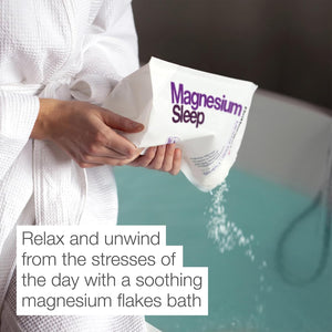 Betteryou Magnesium Sleep Mineral Bath Flakes | Zechstein Magnesium Infused with Lavender & Chamomile to Soothe Aching Muscles | Relaxing Essential Oils for Deep Sleep | 1Kg