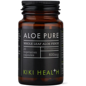 KIKI Health - Aloe Pure Capsules - 100% Freeze-Dried Aloe Ferox - Natural Digestive Cleanse & Gut Health Support - Bowel & Intestinal Health - Toxin Flush & Detox Supplement - 20 Capsules