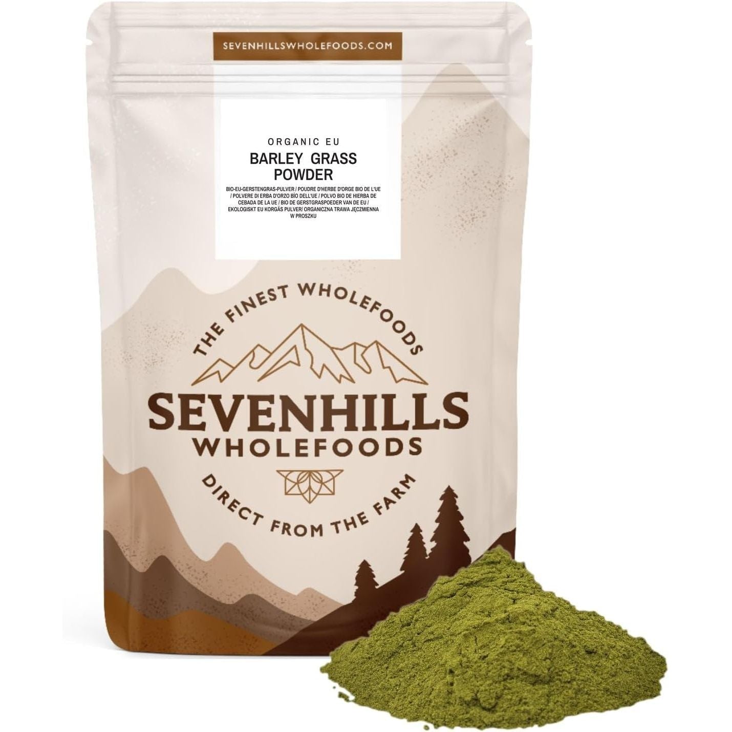 Sevenhills Wholefoods Organic European Barley Grass Powder 200G