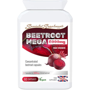 Specialist Supplements Beetroot MEGA 5000Mg, 60 Capsules