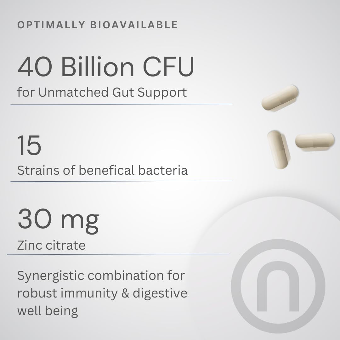 Advanced Probiotics 40 Billion CFU – 15-Strain Formula with 26B Acidophilus – Gut, Immune & Bowel Support – Made in the UK | GMP Standards | Vegan | Non-Gmo | Gluten & Dairy Free