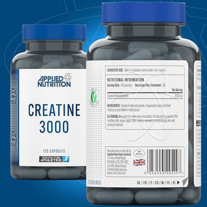 Creatine Monohydrate Capsules 3000Mg per Serving - Gym Supplement for Men & Women - Creatine Monohydrate Powder Alternative - Unflavoured Energy Supplement for Workout (120 Capsules - 30 Servings)