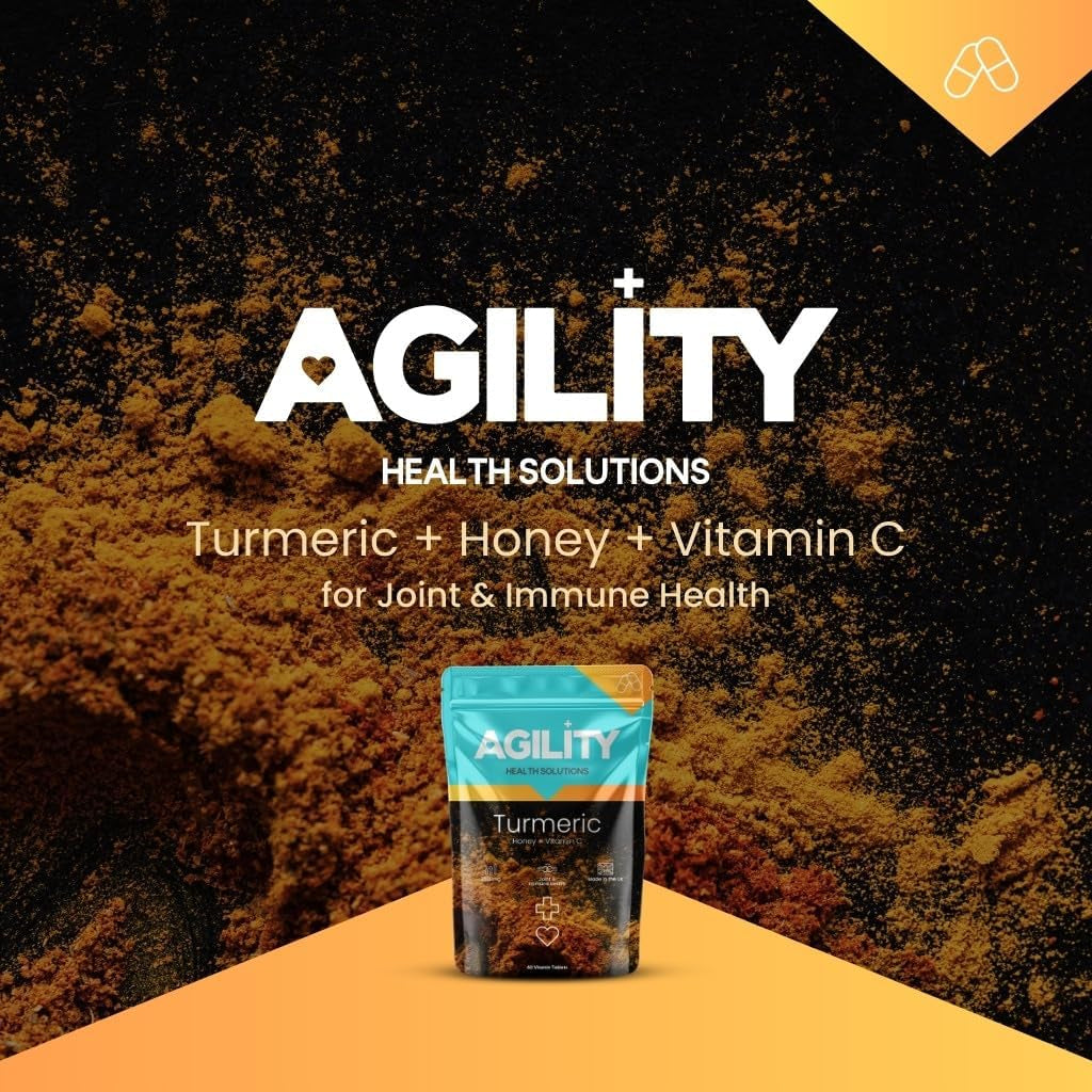 VYTALIVING 2500Mg High Strength Turmeric Tablets with Honey & Vitamin C, Turmeric Supplements, Herbal Food Supplement for Joint Function & Immune System Health | 60 Tablets