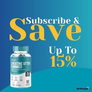 Bemorganic Premium Creatine Gummies - 5000Mg Creatine Monohydrate with Bcaas - Muscle Recovery & Performance Support - Sugar-Free - 60 Count