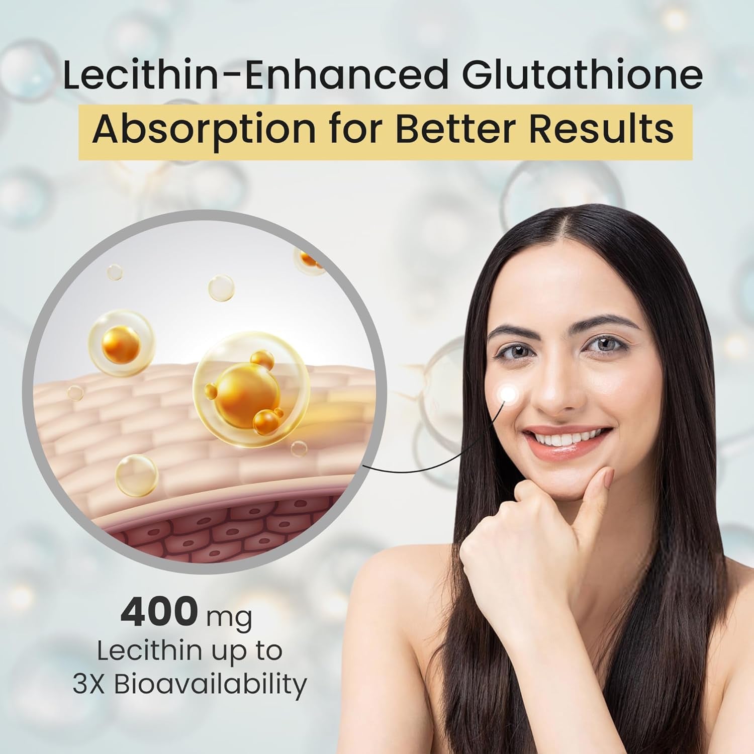 Ayaani Glutathione 1500Mg Supplement | High Strength Skin Brightening Antioxidant Complex with Collagen, Vitamin C, Coenzyme Q10, Hyaluronic Acid, Biotin, Zinc + More | 60 Soft Gels | Developed in UK