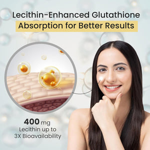 Ayaani Glutathione 1500Mg Supplement | High Strength Skin Brightening Antioxidant Complex with Collagen, Vitamin C, Coenzyme Q10, Hyaluronic Acid, Biotin, Zinc + More | 60 Soft Gels | Developed in UK