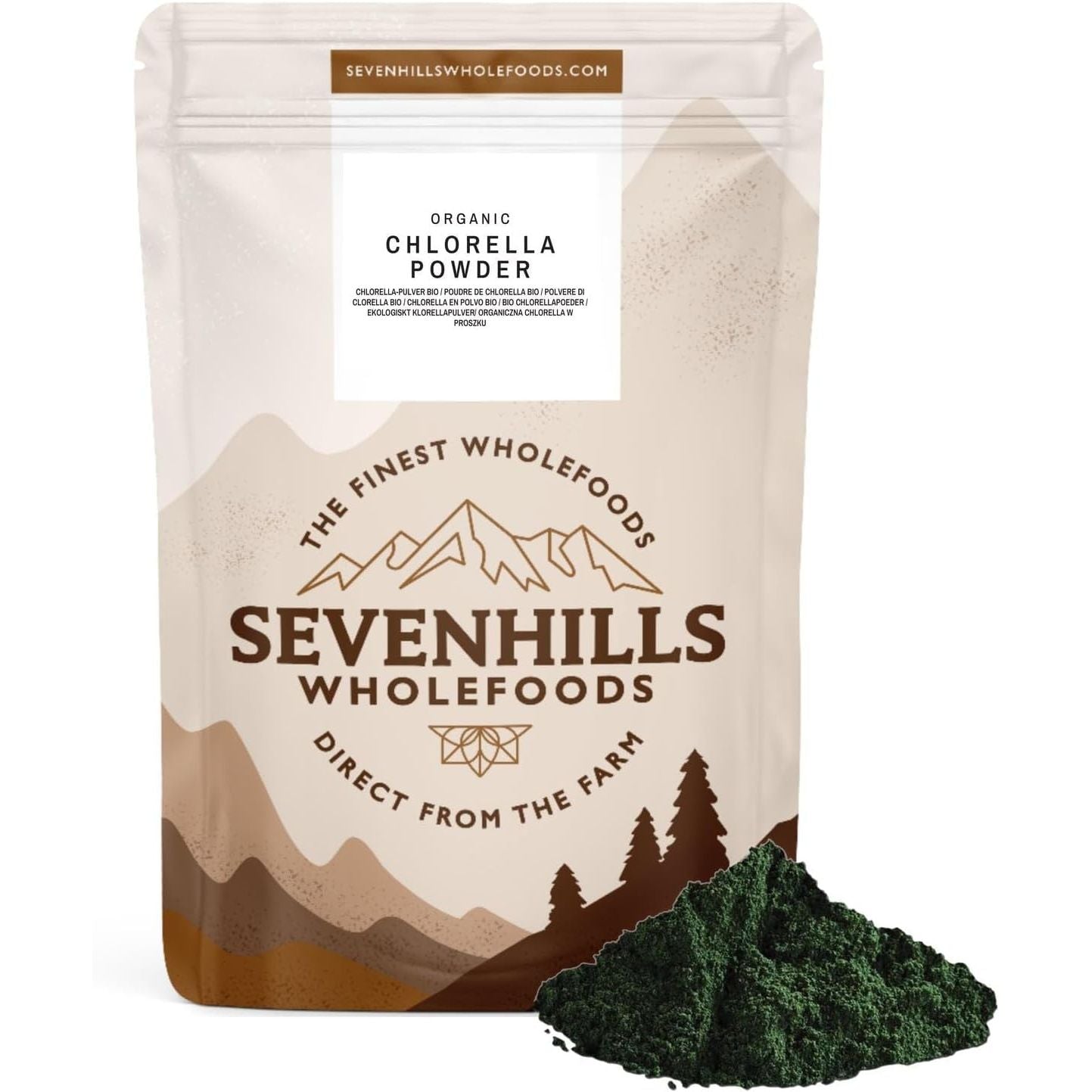Sevenhills Wholefoods Organic Chlorella Powder, Broken Cell Wall, 200G