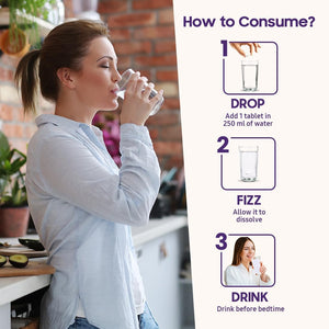 Fast&Up Magnesium - 300Mg Magnesium & 10Mg Zinc - 20 Tablets - Refreshing Blackcurrant & Lime Flavour