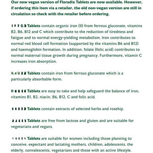 Flora Iron and Multivitamins, Gluten Free, Lactose-Free, Vegan 84 Tablets