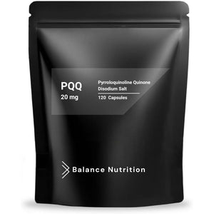 PQQ 20Mg 120 Capsules Pyrroloquinoline Quinone Supplement – High Purity >99% - PQQ Disodium Salt – Bioavailable Form - Vegan Anti-Aging Support - Mitochondrial Cellular Natural Energy Booster