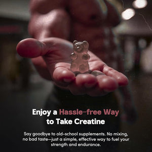 Creatine Gummies 5000Mg 120Ct Max Strength Muscle Growth/Recovery Supplements for Men & Women Creatine Monohydrate, B12 & L-Taurine Vegan Gym Pre Workout Chewable Gummies, 1 Month Supply (Cola)