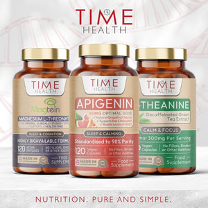 Apigenin - 50Mg X 120 Capsules - 98%+ Purity - Optimal Dose for Sleep & Relaxation Support - NAD+ Booster - Grapefruit Source - UK Made - GMP Standards - Zero Additives (120 Count (Pack of 1))