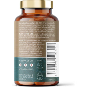 New: High Strength Lactobacillus Reuteri Probiotic – 6 Billion CFU – 90 Capsules – Advanced Shelf Stable L Reuteri – Research-Backed Strain – Vegan – GMP – UK Made Supplement