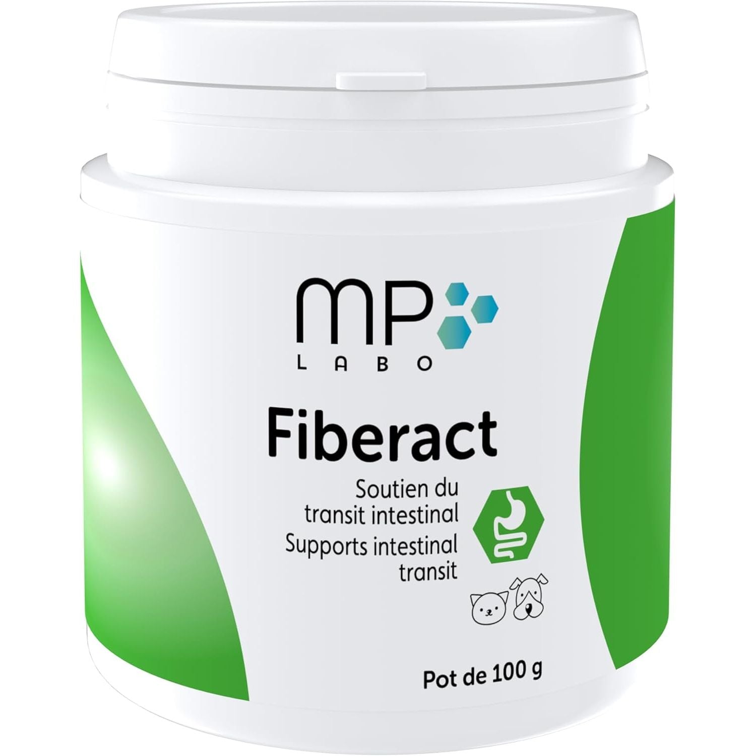Fiberact for Dogs & Cats – Natural Gut Health & Gland Support – Helps Reduce Hairball Build-Up & Maintain Normal Stool Consistency – Supports Scooting Reduction – Blond Psyllium Powder 100G